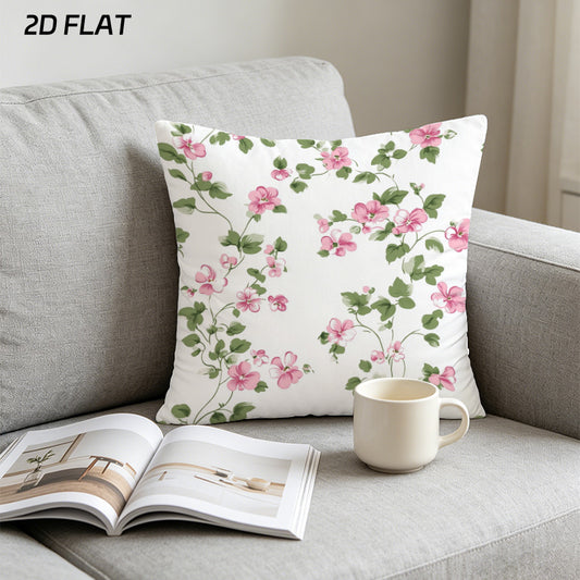 Short Plush Pillow Cover | Different Front & Back · UV - example print 1