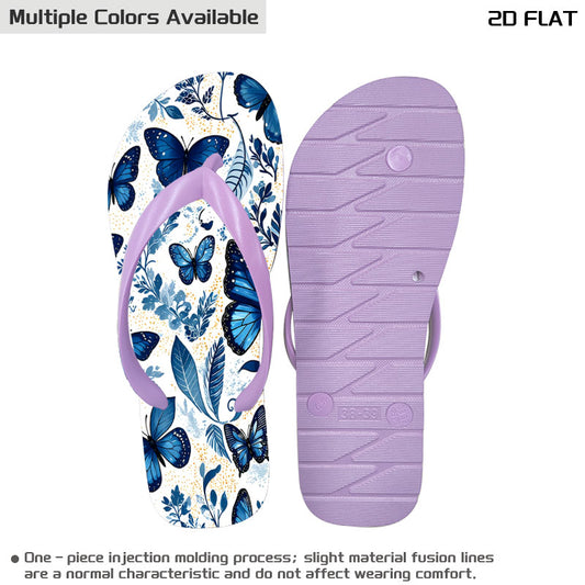 Unisex Custom Flip-Flops | Mirrored Artwork — product view
