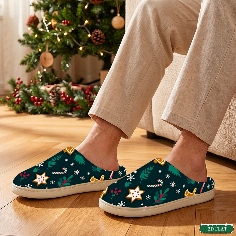 Unisex All-Over Print Indoor Slippers | CT-S0015 — product view