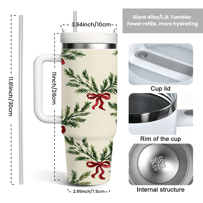 40 oz Insulated Tumbler with Side Handle - product view 2