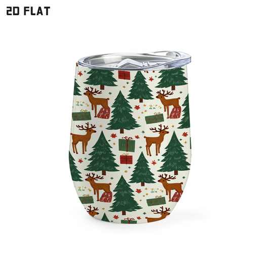 12 oz Stemless Insulated Cup | Printed Rim - product view 1
