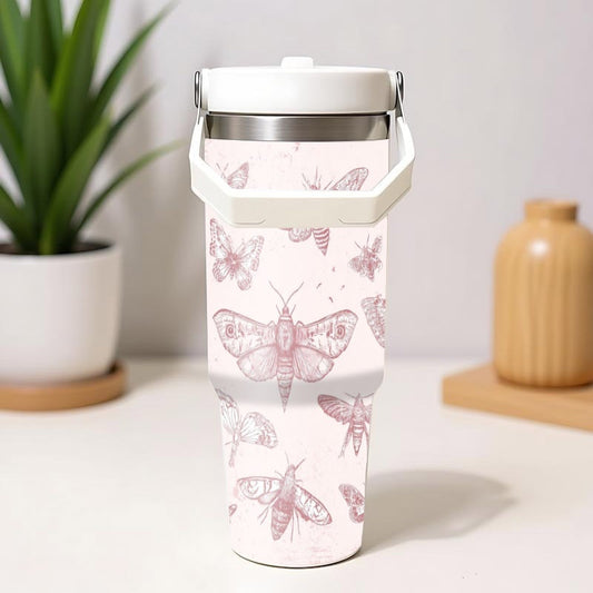 30 oz Insulated Tumbler with Carry Handle - product view 1