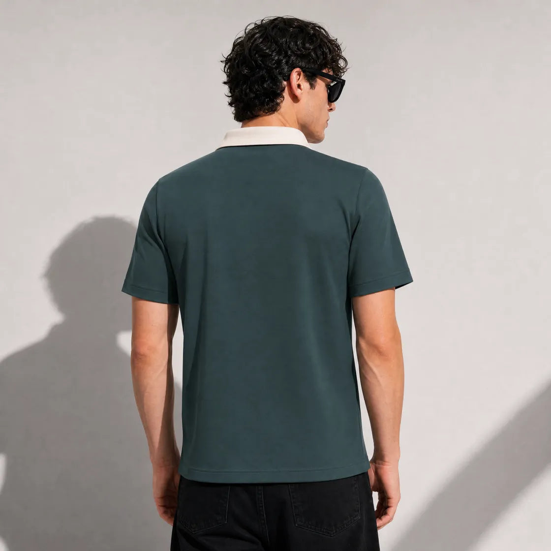 All-Over Print Men's Heavyweight Polyester Polo Shirt|210GSM - example print 3